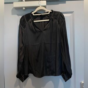 Rachel Zoe Black Long Sleeve Blouse